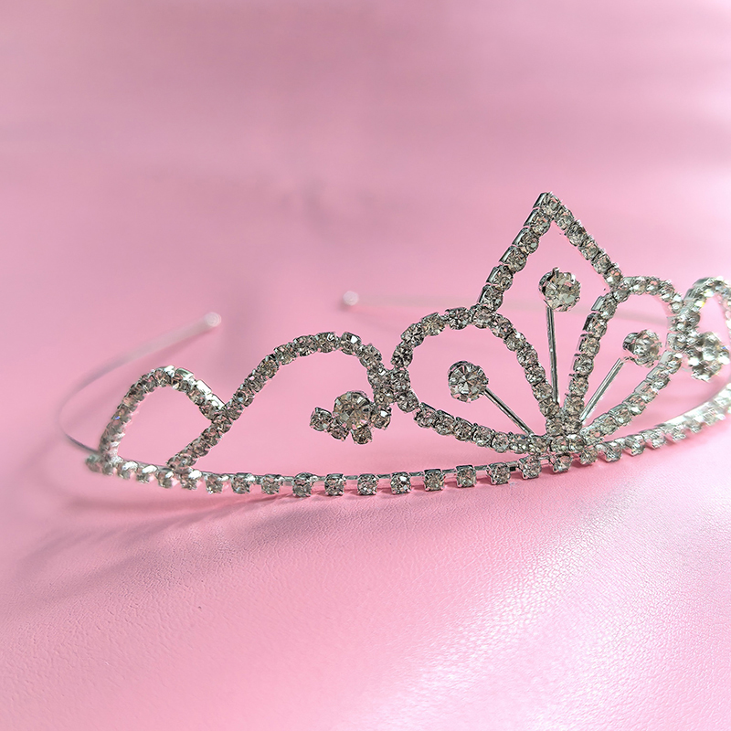 Women Accessories Wholesale - Silberfarbene Strass-Brautkrone Luxuriöse Kristall-Tiara Hochzeits-Königinnen-Prinzessinnen-Kopfschmuck Party-Geburtstags-Haaraccessoires