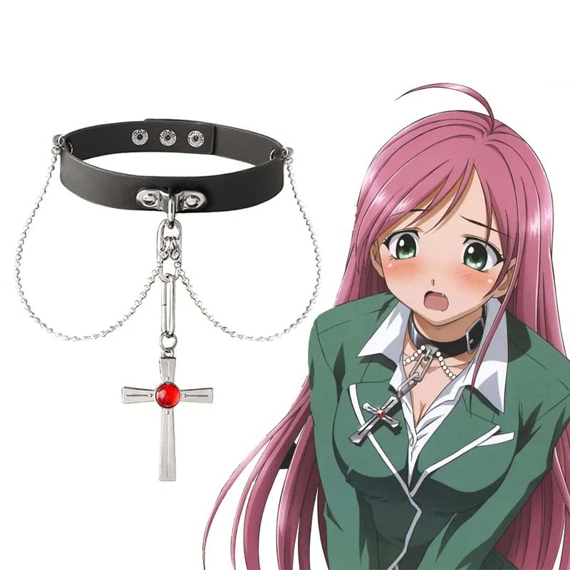 Women'S Vampire Accessories - Anime Rosario Und Vampir Roten Kristall