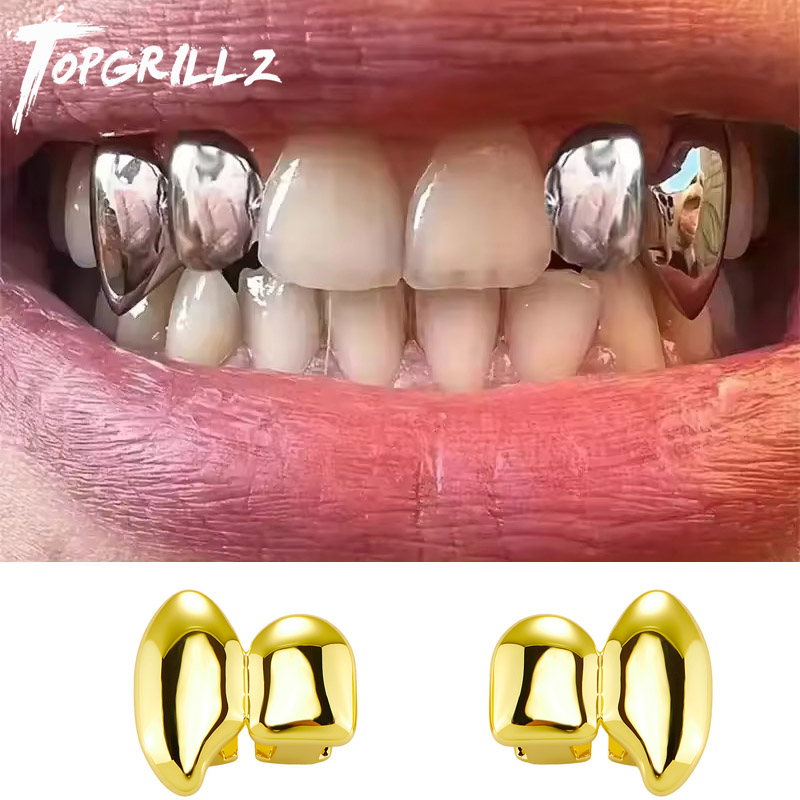 Women'S Vampire Accessories - TOPGRILLZ Vampir DIY Doppelzähne Grillz Glänzende