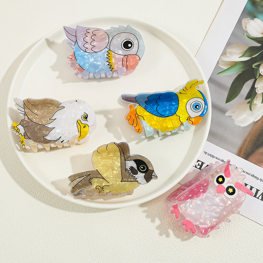 Niedliche Cartoon-Vogel Acryl- – Women'S Eagles Accessories Bewertung und Preis