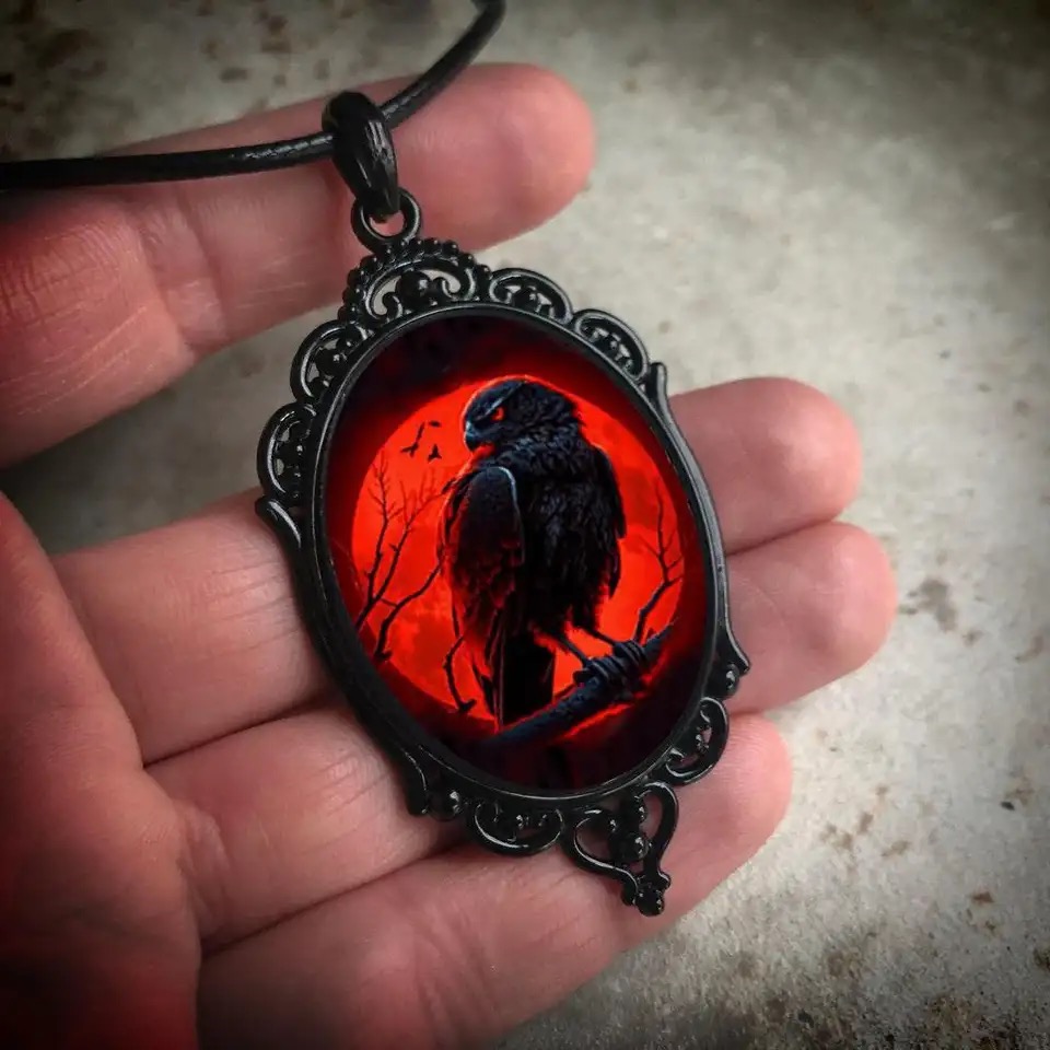 Gothic Vampir Eule Cameo Halsk – Women'S Vampire Accessories Bewertung und Preis