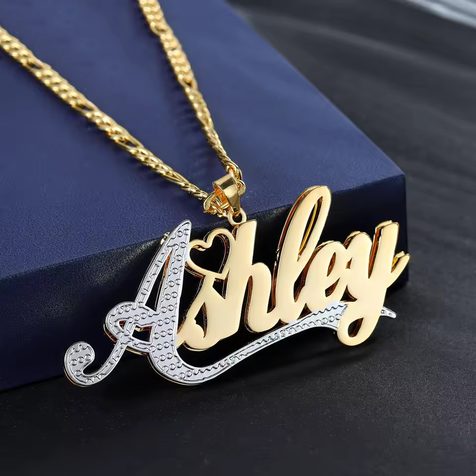 18 Karat vergoldeter Name, ind – Layered Necklace Set Bewertung und Preis