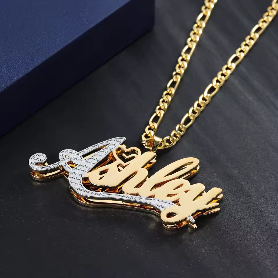 18 Karat vergoldeter Name, ind – Layered Necklace Set Bewertung und Preis