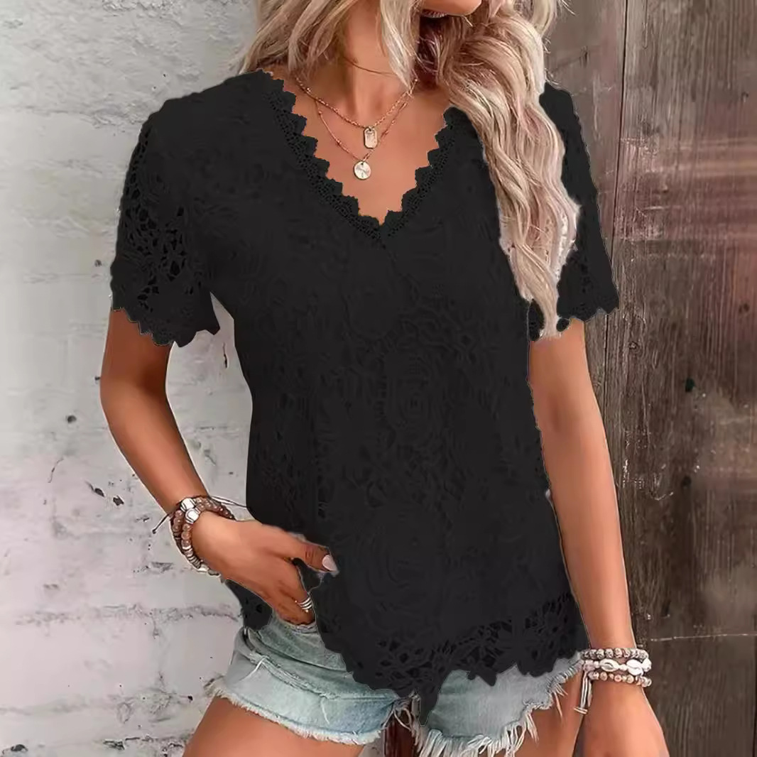 Sommer Damen Shirt Weiß Kurzar – Layered Necklace Set Bewertung und Preis