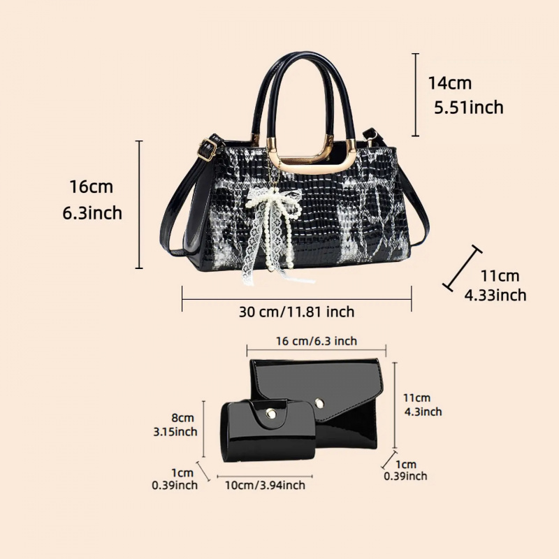 Damen-Handtaschen-Set, Abendcl – Women Accessories Bag Bewertung und Preis
