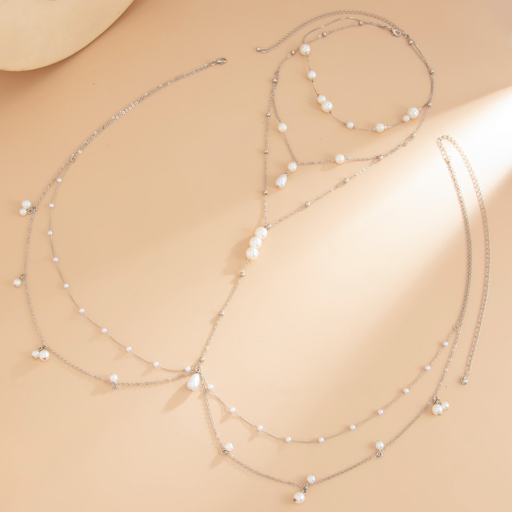Mehrlagige Imitationsperlen-Ha – Layered Necklace Set Bewertung und Preis